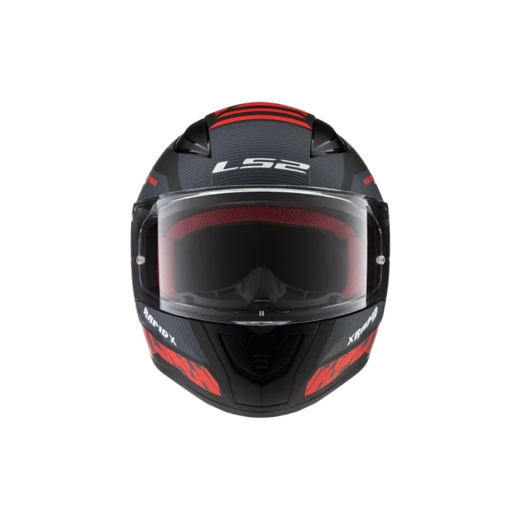 CASCO RAPID XTREET NEGRO M/ROJO LS2