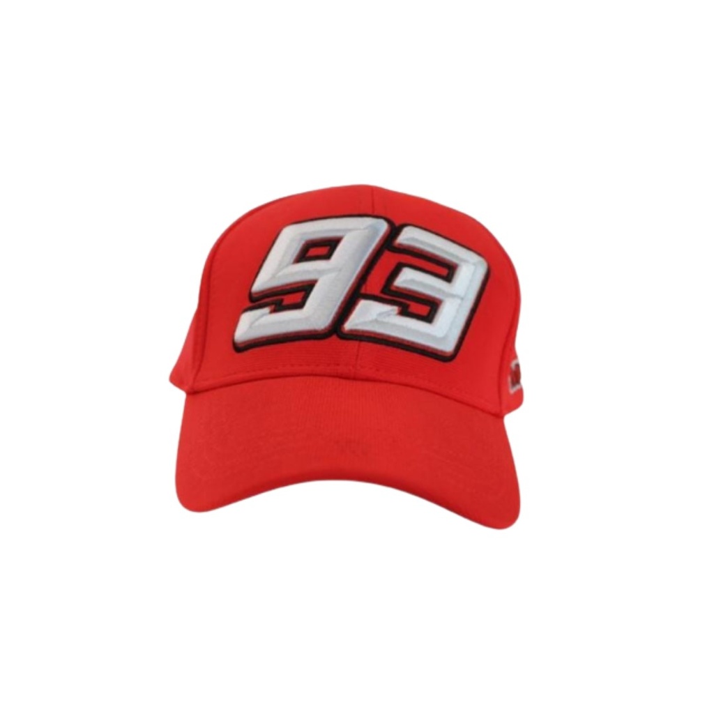 GORRA ROJA CON NUMERO 93