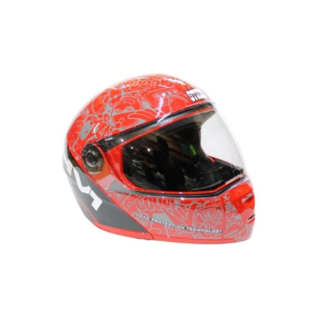 CASCO N4VI ROJO MODULAR