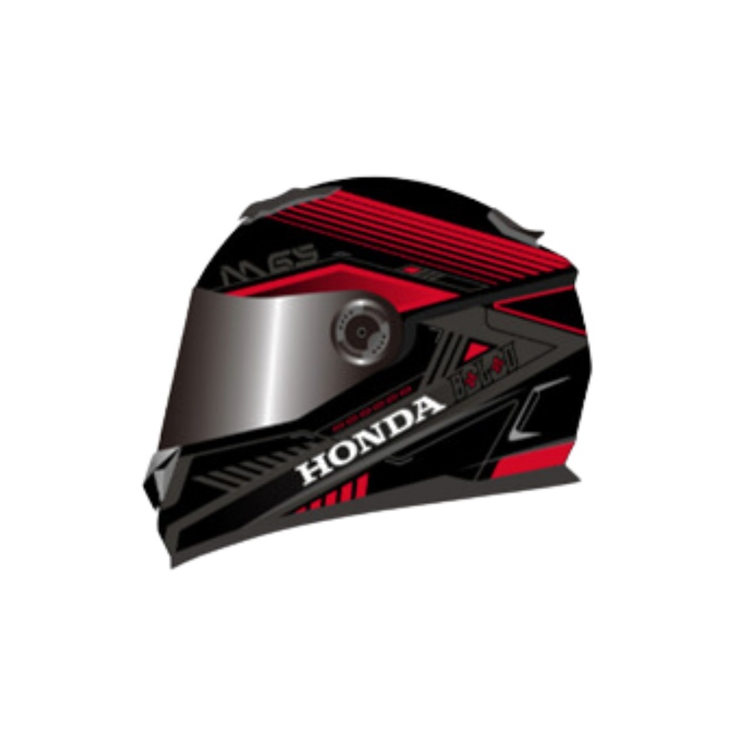 CASCO BLD M65 PATRUN NEGRO/ROJO