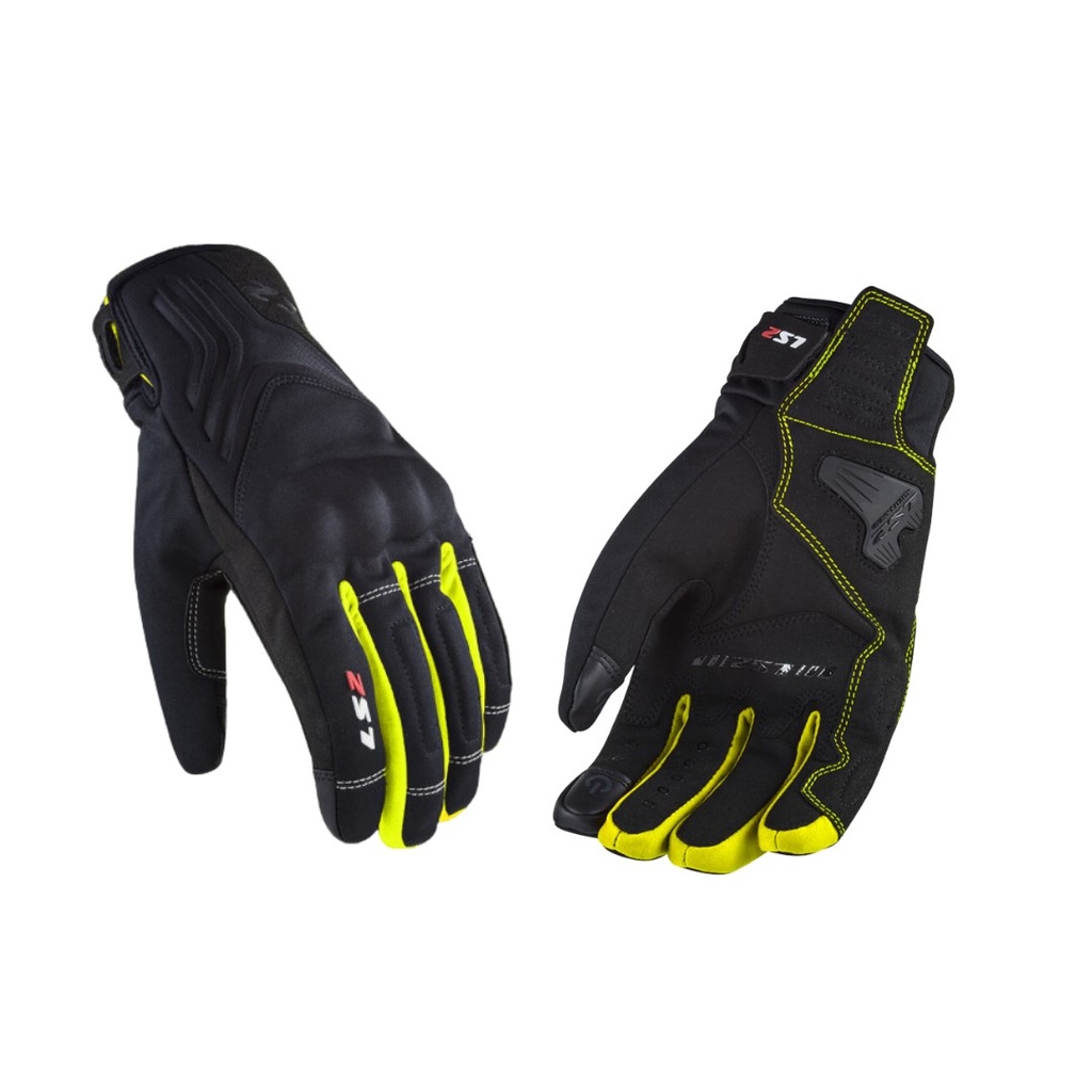 GUANTES JET II MAN LS2 NEGRO/AMA