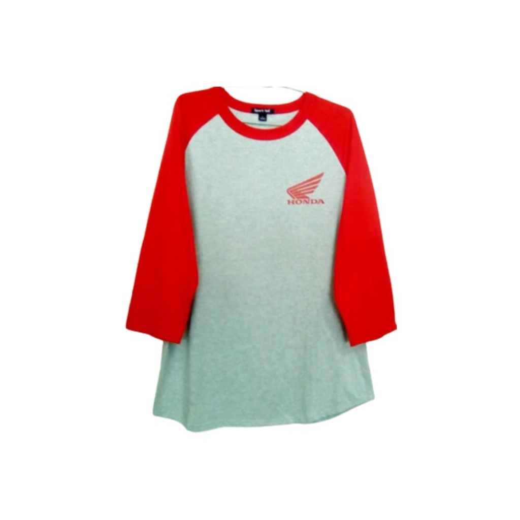 PLAYERA T200 GRIS/ROJO SERIG