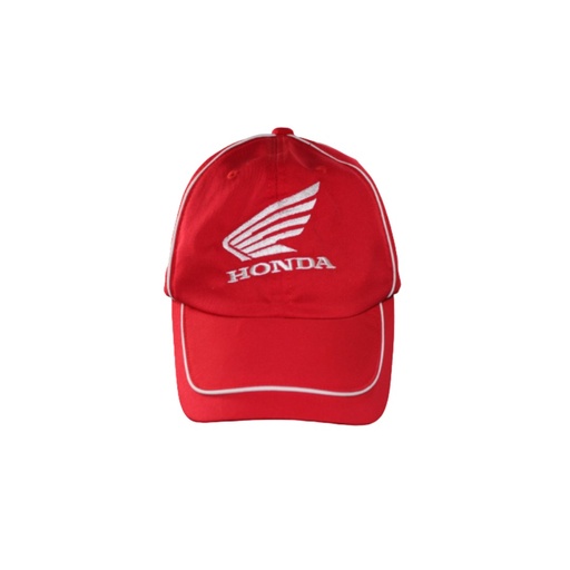 [14633-999-FH] GORRA ROJA BORDADO Y CERIGRAFIA HONDA