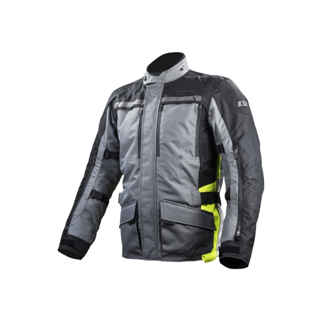 JACKET LS2 LANCE NEGRO GRIS HI-VIS