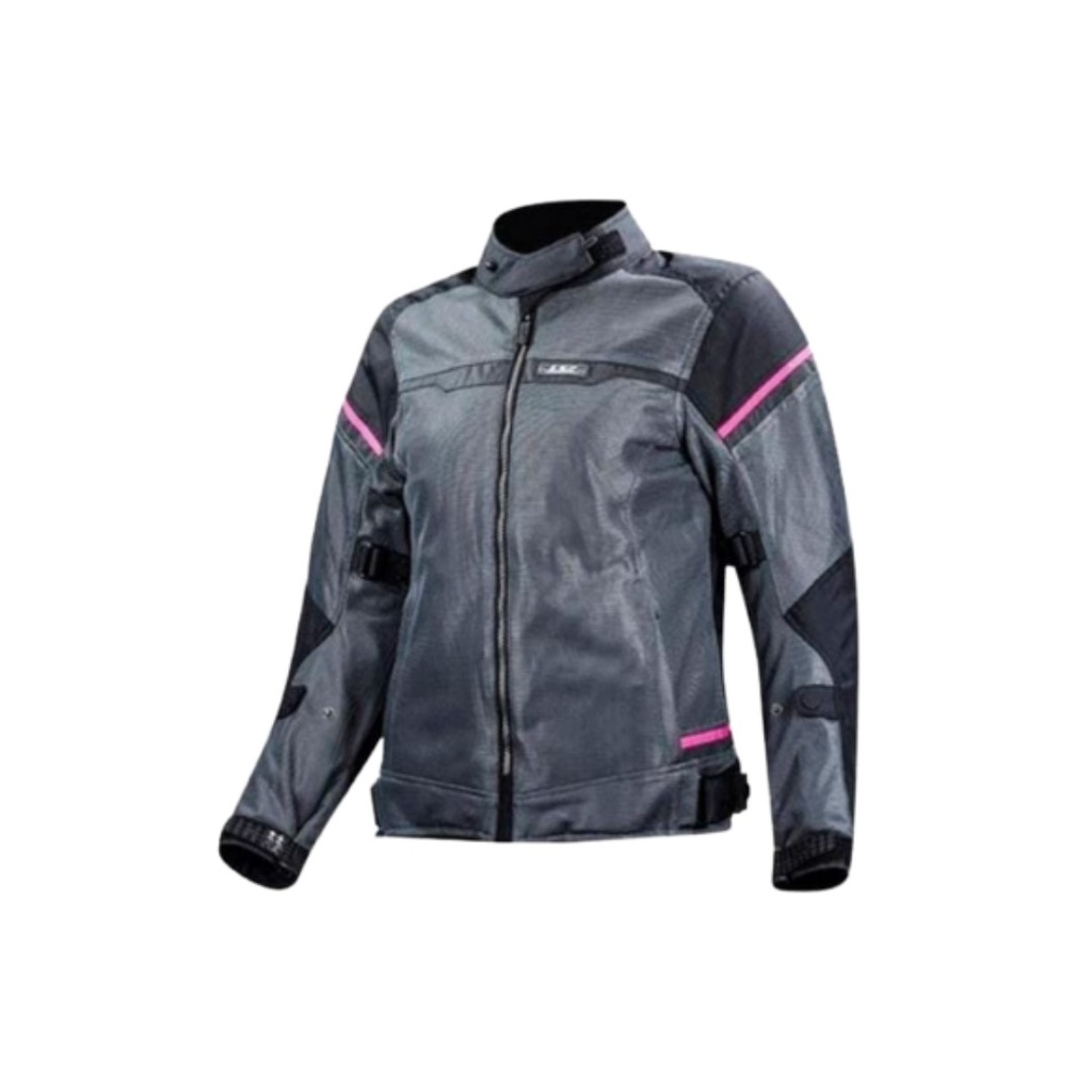 CHUMPA RIVA LADY LS2 NEGRO/GRIS/ROSA | Honda Motos Guatemala